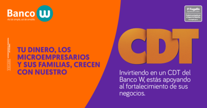 CDT Banco W CDT Banco W