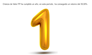 Crianza de Valor FP cumple un año de vida con una rentabilidad del 39%.