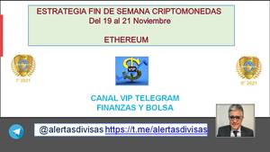 Estrategia en Criptomonedas de fin de semana del 19 al 21 Noviembre.