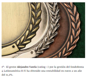 Alejandro Varela, mejor gestor de Renta Variable-Latinoamérica, y Elena Rico, única española entre los mejores en Salud