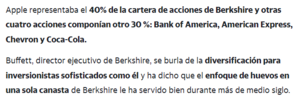 Berkshire Hathaway Inc. sigue cayendo. Warren Buffet nos da lecciones con su bolsillo