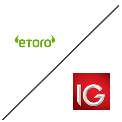 IG vs eToro, ¿Qué broker es mejor?.