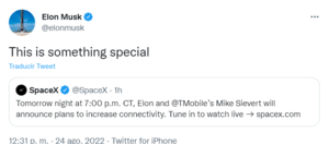 Starlink se alía con T-Mobile...