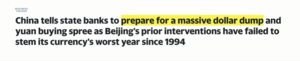 China apunta a desdolarizar a sus bancos