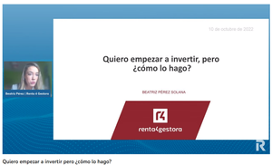Quiero empezar a invertir, pero ¿cómo lo hago? Los consejos de Beatriz Pérez