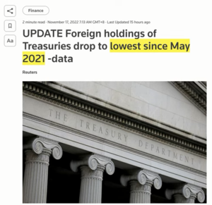 China está vendiendo sus dólares