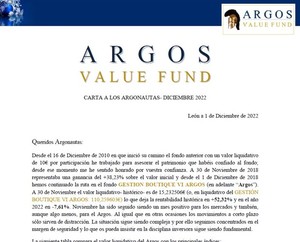 Carta del ARGOS Diciembre 2022