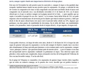 Carta del ARGOS Diciembre 2022