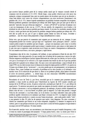 Argos- Carta de Enero 2023
