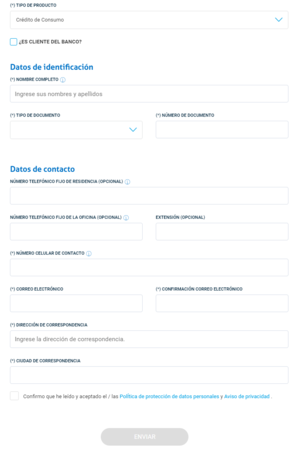 Crédito libre inversión Banco Caja Social