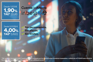 Las TAEs (variables) de las Cuentas de Ahorro suben a 1,90% en € y a 4,00% en $