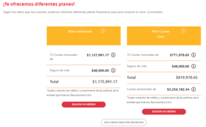 Simulador crédito vehículo