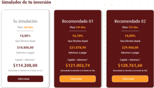 Simulador de CDTs Bancamía