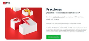 XTB lanza 877 acciones y 128 ETFs fraccionados