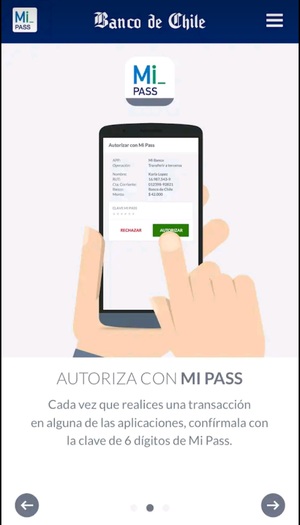 Aplicación Mi Pass Banco de Chile