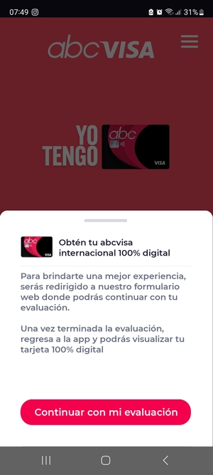 Tarjeta Abcvisa digital y app Abcvisa: cómo obtenerla