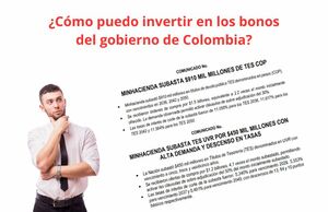 ¿Cómo puedo invertir en los bonos del gobierno de Colombia?