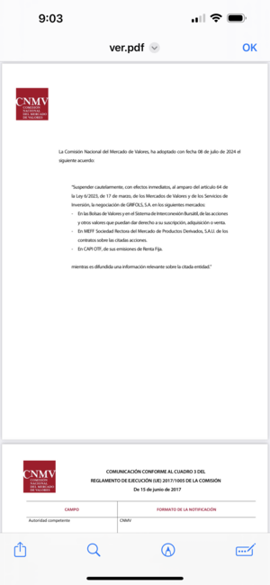 El Chupinazo de Grifols.