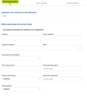 ¿Cuál es el proceso de apertura del depósito Facto?