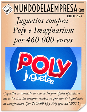 Juguettos compra "Poly Jugueterías" e "Imaginarium" por 460.000 € (julio 2024) - NOTICIAS MDE