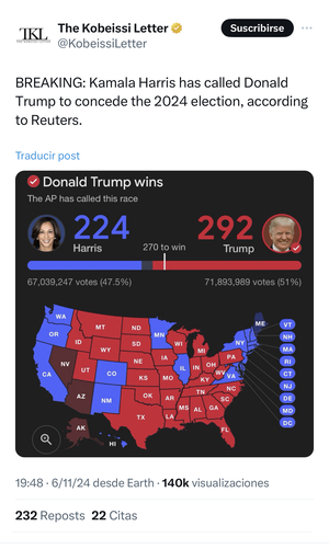 Punto de Inflexión: Maga vence a Woke, Trump Presidente.