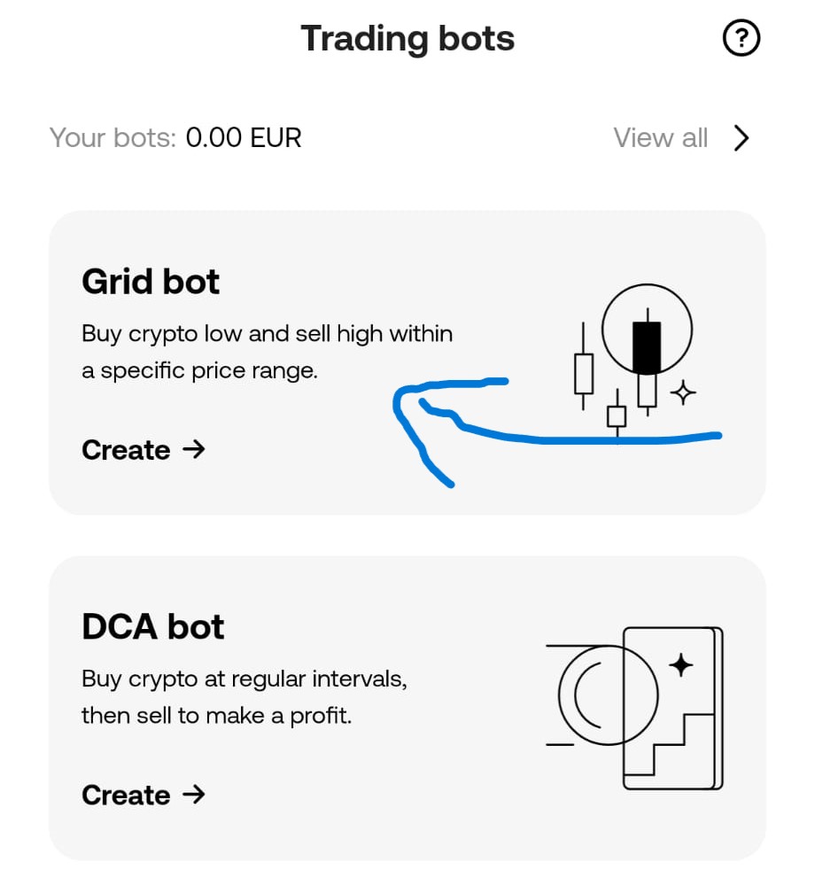A kétféle kereskedési bot (DCA és Grind) az OKX-en