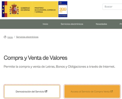 Comprar bonos del tesoro de España