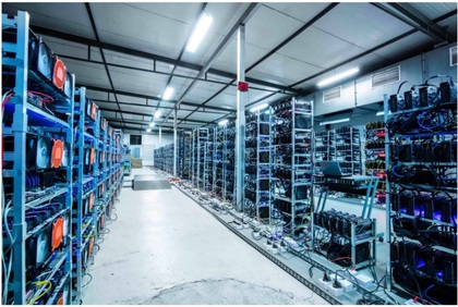 Granja de minado de Bitcoin