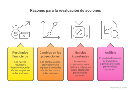 ¿Cómo impacta una nueva valuación en el precio de las acciones?