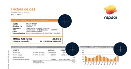 Factura Gas Datos Cliente