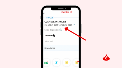 Estructura del IBAN español destacando el código del banco