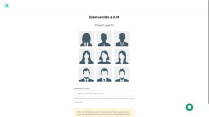 Crear Perfil IUX