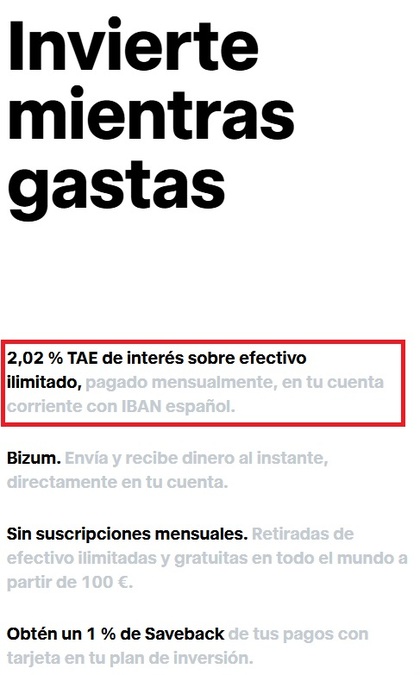 Cuenta remunerada de Trade Republic