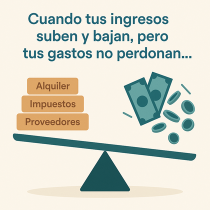 Ingresos que suben y bajan, pero los gastos fijos no fallan: cómo estabilizar tu negocio sin importar la facturación