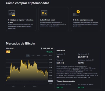 Comprar criptomonedas en Binance - Fuente: Binance