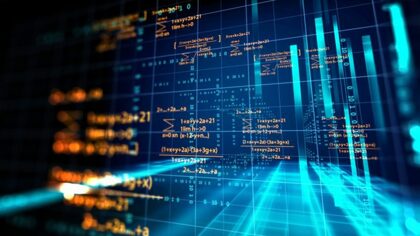 Pantalla con líneas de código y gráficos usados en análisis cuantitativo con IA en trading. Pantalla con líneas de código y gráficos usados en análisis cuantitativo con IA en trading.