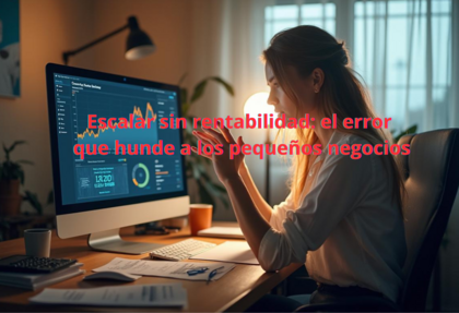 Escalar sin rentabilidad: el error que hunde a los pequeños negocios