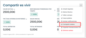 MyPortfolio: comparte tus inversiones
