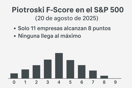 Piotroski F-Score en el S&P 500: solo 11 empresas con 8 puntos y ninguna con 9
