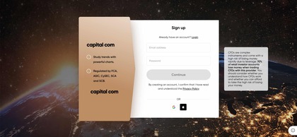Página web Capital.com