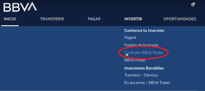 Contratar BBVA Trader