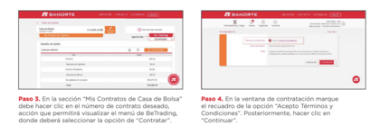 Continuación del proceso de inversión con Banorte Continuación del proceso de inversión con Banorte