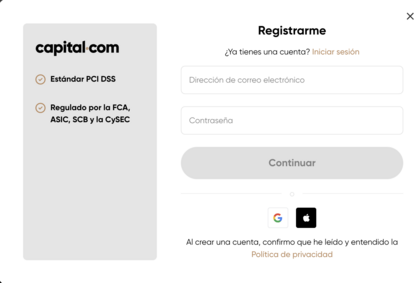Registro Capital.com