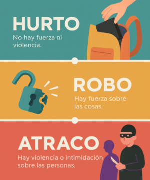 ¿Cuál es la diferencia entre robo y hurto?