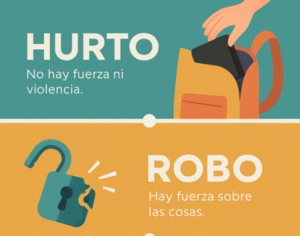 ¿Cuál es la diferencia entre robo y hurto?
