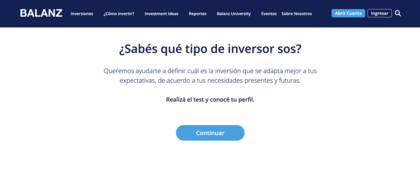 Test perfil inversor Balanz