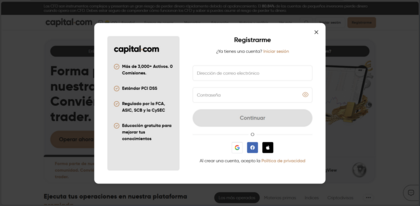 Ingreso a Capital.com