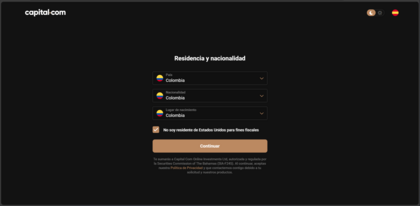 Confirmación de residencia fiscal en capital.com