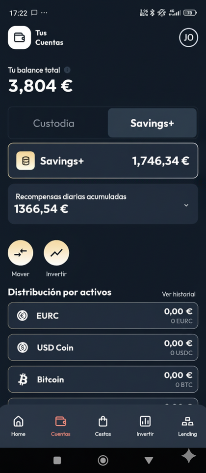 Otra forma de ganar dinero con criptomonedas es en una especie de cuentas remuneradas como las de Criptan