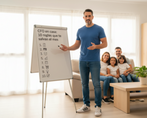 Director Financiero Externo en casa: 10 reglas que te salvan la economía familiar.